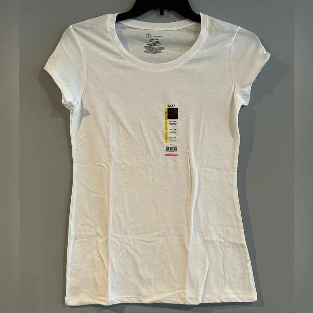 NWT (LOT of 10) No Boundaries White T Shirts (L) - Picture 1 of 4